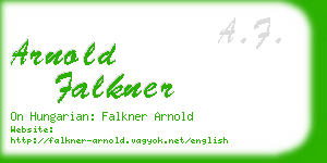 arnold falkner business card